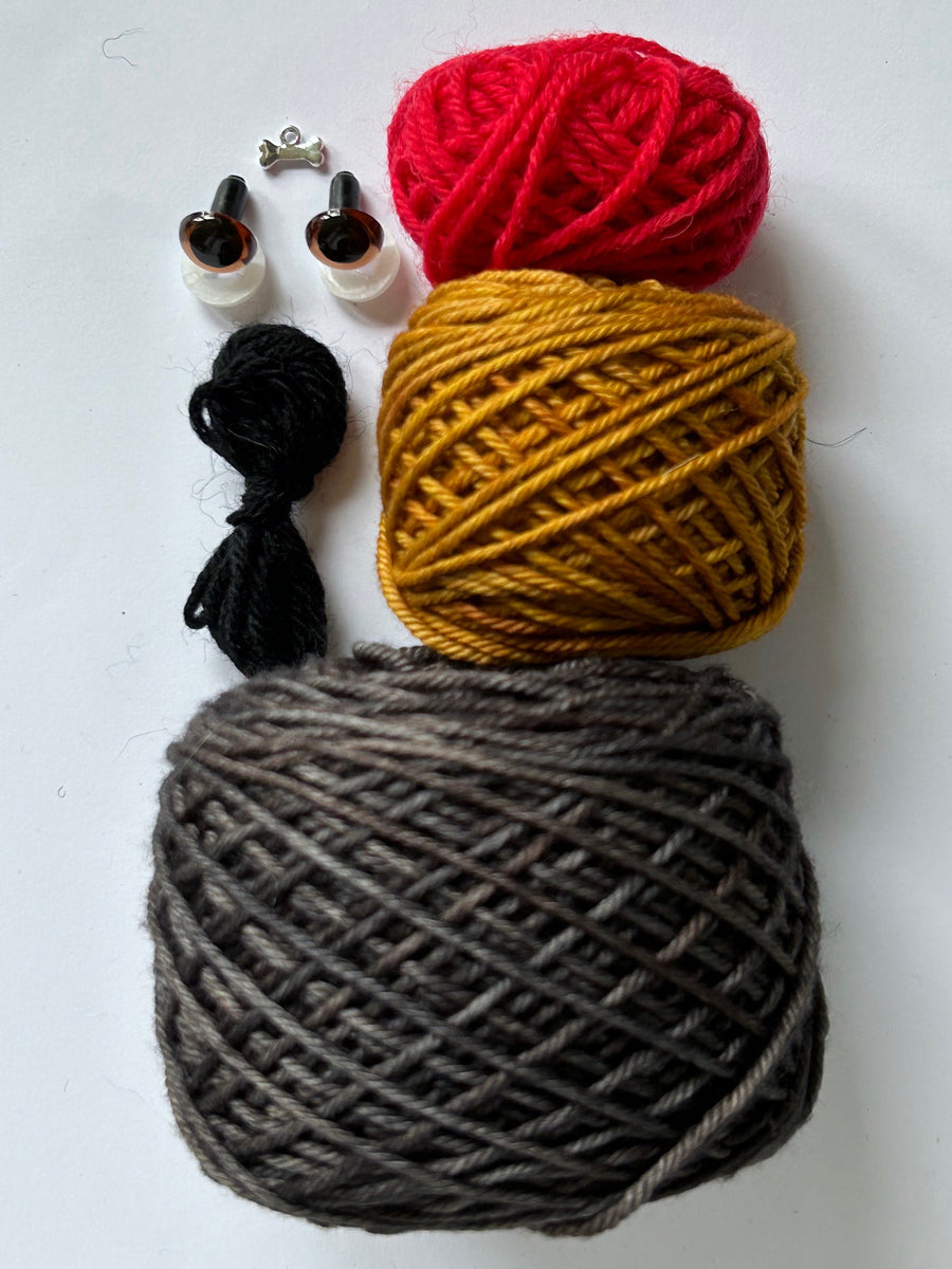 Tilly Sausage Dog Knitting Kit Sue Stratford Knits