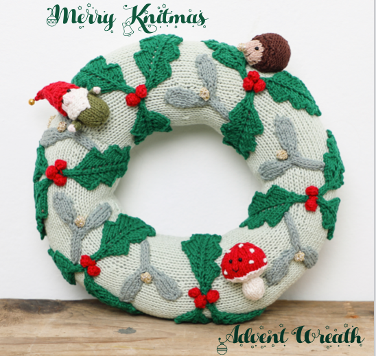 Merry Knitmas Advent Pattern Booklet and Yarn Kit Bundle